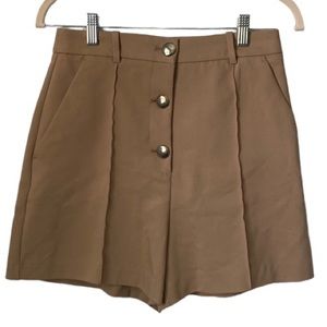 Zara Trouser Shorts Tan Size medium